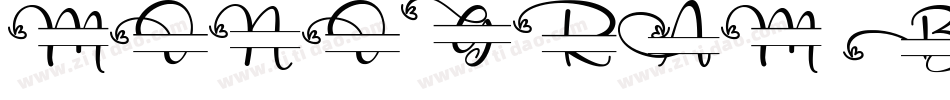 MONOGRAM B字体转换